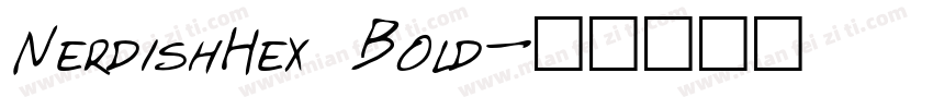 NerdishHex Bold字体转换